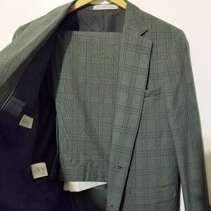 Kids Gray Plaid Matching Set